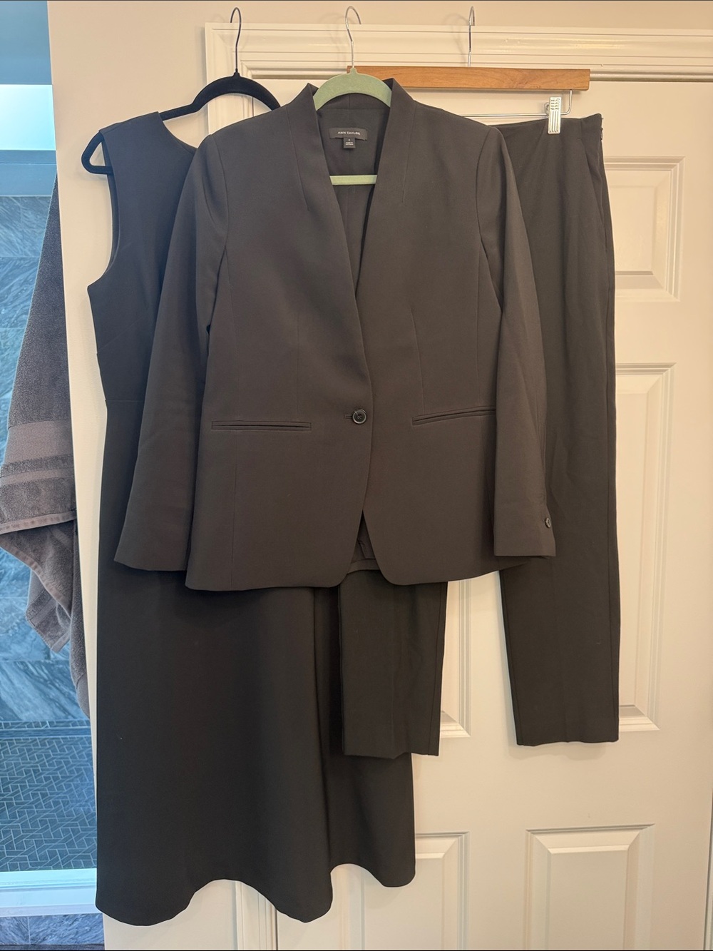 Flash Sale-2 Days Only! AT Black 3-Piece Suit Bundle: Blazer, Dress & Ankle pant